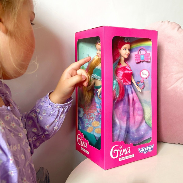 WOOPIE 4 stebuklingų princesių rinkinys - 4in1 lėlių dėžutė su priedais WOOPIE 4 stebuklingų princesių rinkinys - 4in1 lėlių dėžutė su priedais