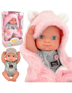 WOOPIE ROYAL Pirmoji kūdikio lėlė su zuikio antklode, 23 cm