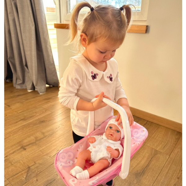 WOOPIE ROYAL rinkinys kūdikių lėlė 30,5 cm + rožinė kūdikio nešioklė WOOPIE ROYAL rinkinys kūdikių lėlė 30,5 cm + rožinė kūdikio nešioklė