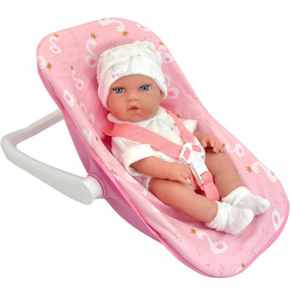 WOOPIE ROYAL rinkinys kūdikių lėlė 30,5 cm + rožinė kūdikio nešioklė WOOPIE ROYAL rinkinys kūdikių lėlė 30,5 cm + rožinė kūdikio nešioklė