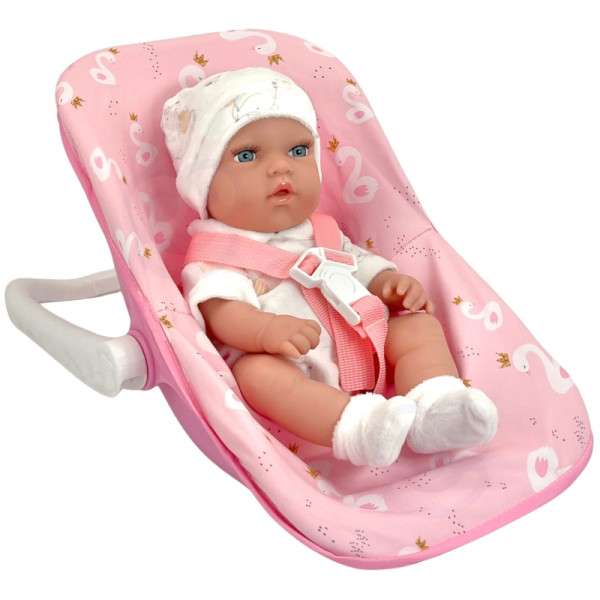 WOOPIE ROYAL rinkinys kūdikių lėlė 30,5 cm + rožinė kūdikio nešioklė WOOPIE ROYAL rinkinys kūdikių lėlė 30,5 cm + rožinė kūdikio nešioklė