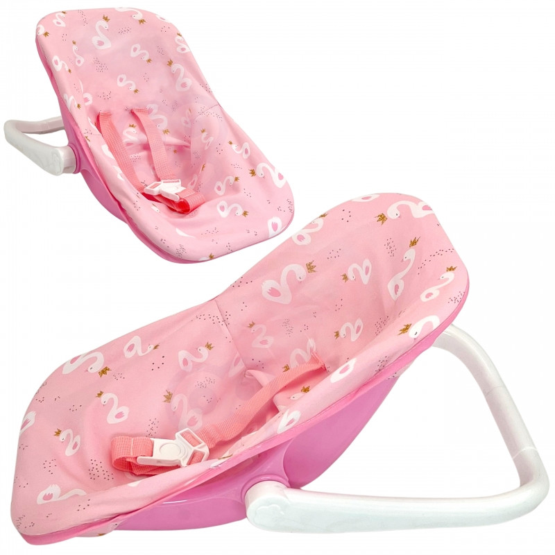 WOOPIE ROYAL rinkinys kūdikių lėlė 30,5 cm + rožinė kūdikio nešioklė
