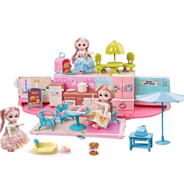 WOOPIE Kamper 2w1 Domek XXL Zestaw dla Lalek WOOPIE Kamper 2w1 Domek XXL Zestaw dla Lalek