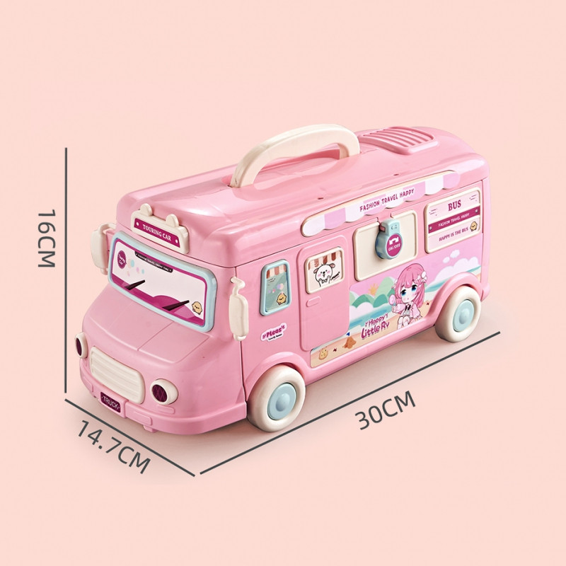 WOOPIE Camper 2in1 lėlių namelis XXL rinkinys