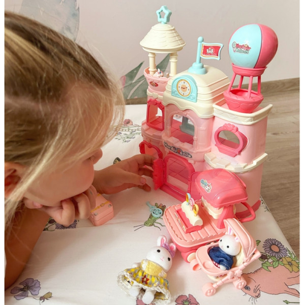 WOOPIE Bunny Villa lėlių namelis WOOPIE Bunny Villa lėlių namelis