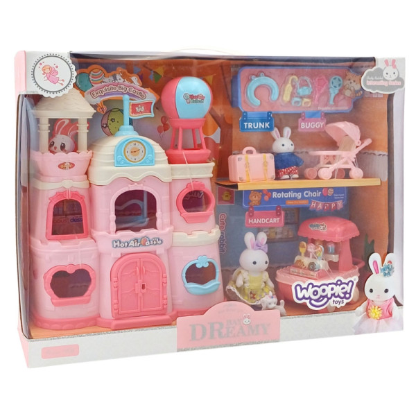 WOOPIE Bunny Villa lėlių namelis WOOPIE Bunny Villa lėlių namelis