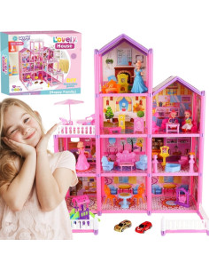 WOOPIE Mega Villa lėlių namelis LOVELY HOUSE 194 vnt.