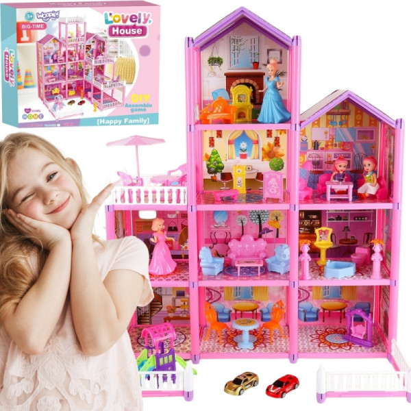 WOOPIE Mega Villa lėlių namelis LOVELY HOUSE 194 vnt. WOOPIE Mega Villa lėlių namelis LOVELY HOUSE 194 vnt.
