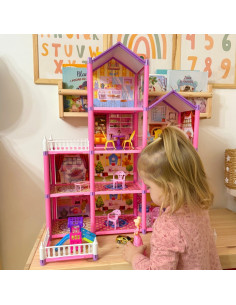 WOOPIE Mega Willa Domek dla Lalek LOVELY HOUSE 194 el. 2