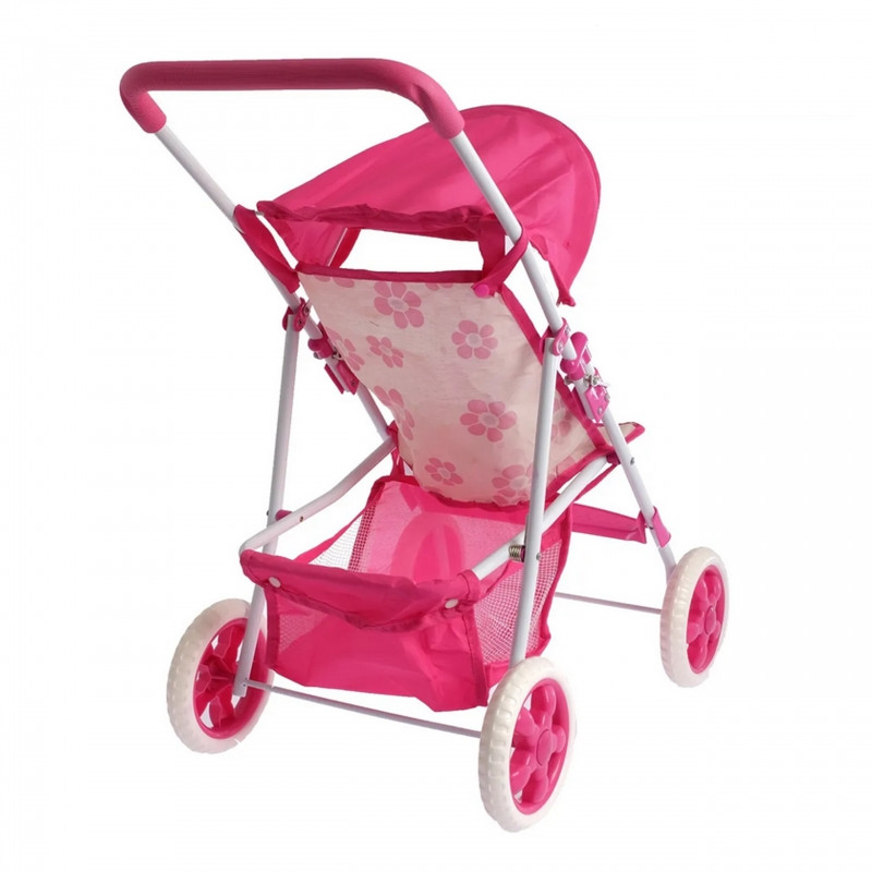 WOOPIE ROYAL gėlėtas lėlių vežimėlis