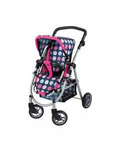 WOOPIE ROYAL Doll vežimėlis su reguliuojama sėdyne