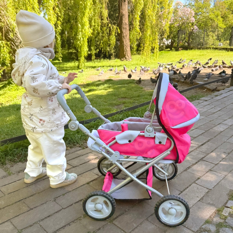 WOOPIE ROYAL Doll vežimėlis 4in1 reguliuojamas kūdikio nešioklė