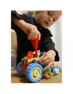 WOOPIE transporto priemonių rinkinio statybiniai blokai 6in1 STEM 2