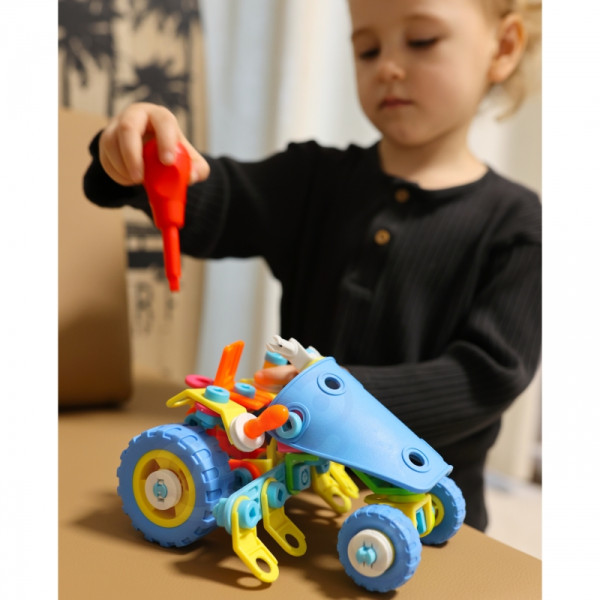 WOOPIE transporto priemonių rinkinio statybiniai blokai 6in1 STEM WOOPIE transporto priemonių rinkinio statybiniai blokai 6in1 STEM