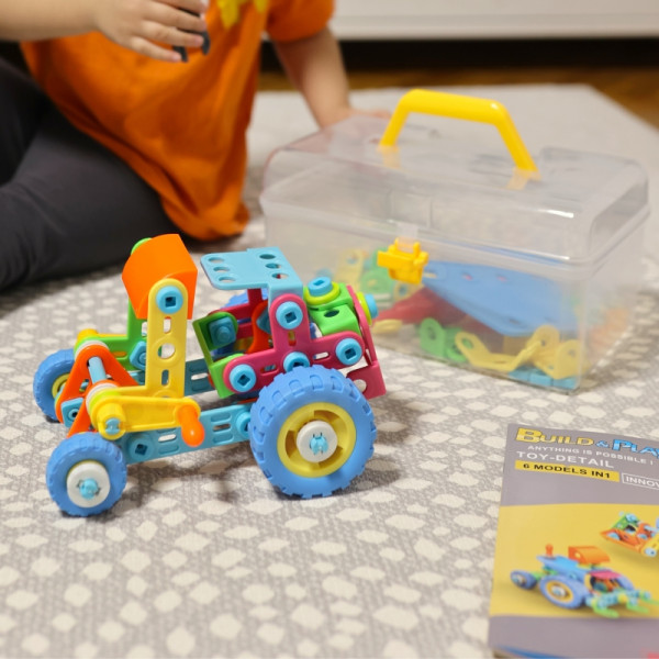 WOOPIE transporto priemonių rinkinio statybiniai blokai 6in1 STEM WOOPIE transporto priemonių rinkinio statybiniai blokai 6in1 STEM