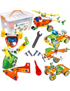 WOOPIE Construction Bricks Set STEM Vehicles 163 pcs.