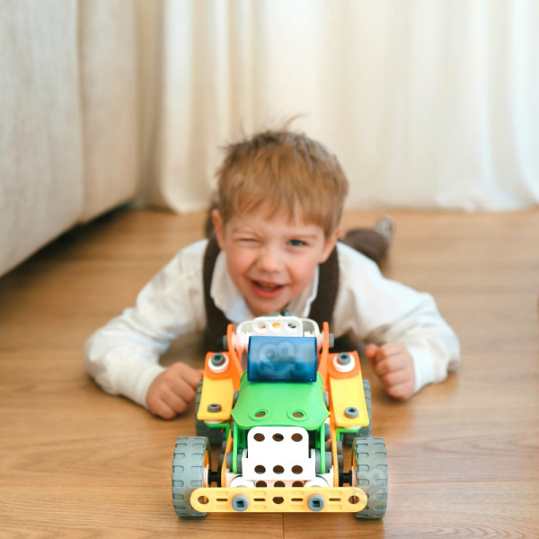 WOOPIE Construction Bricks Set STEM Vehicles 163 pcs.