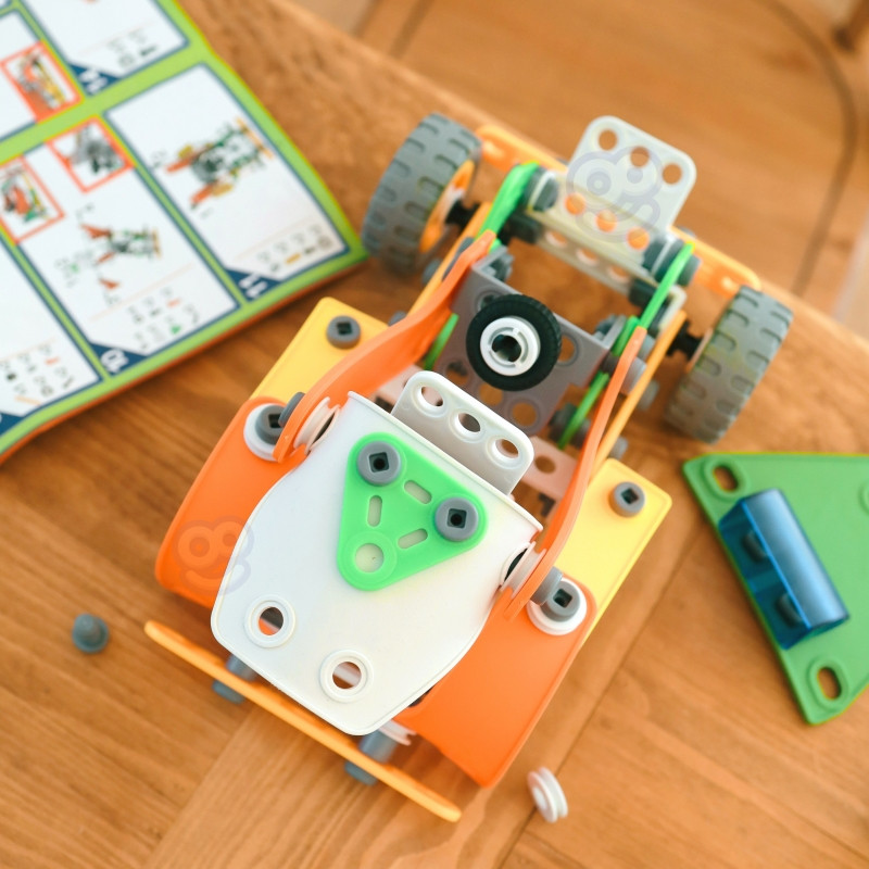 WOOPIE Construction Bricks Set STEM Vehicles 163 pcs.