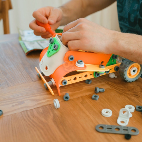 WOOPIE Construction Bricks Set STEM Vehicles 163 pcs.