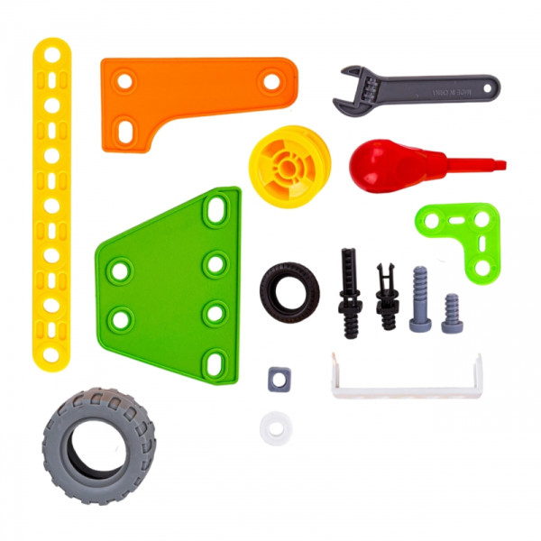 WOOPIE Construction Bricks Set STEM Vehicles 163 pcs.