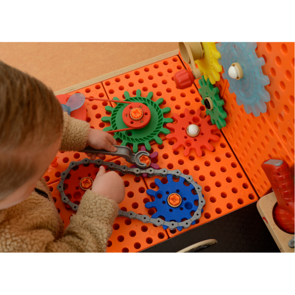 Мастерская MASTERKIDZ Wooden Workshop XXL Montessori STEM с инструментами и аксессуарами