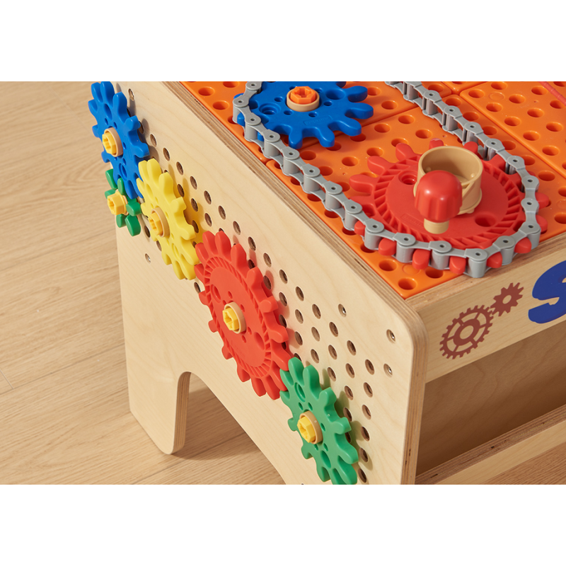MASTERKIDZ XXL Montessori STEM medinės dirbtuvės su įrankiais + priedais