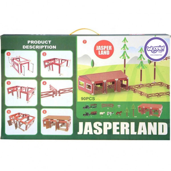 WOOPIE ūkio rinkinys su gyvūnų figūrėlėmis + 2 traktoriai 102 vnt. WOOPIE ūkio rinkinys su gyvūnų figūrėlėmis + 2 traktoriai 102 vnt.