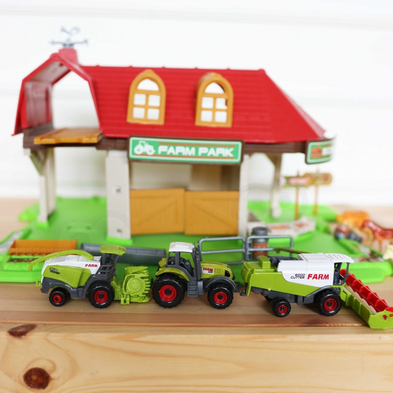 WOOPIE rinkinys Farm Tractors + Figures 42 vnt.