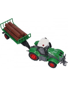 WOOPIE RC nuotolinio valdymo traktorius su priekaba - 1:24 mastelis 2