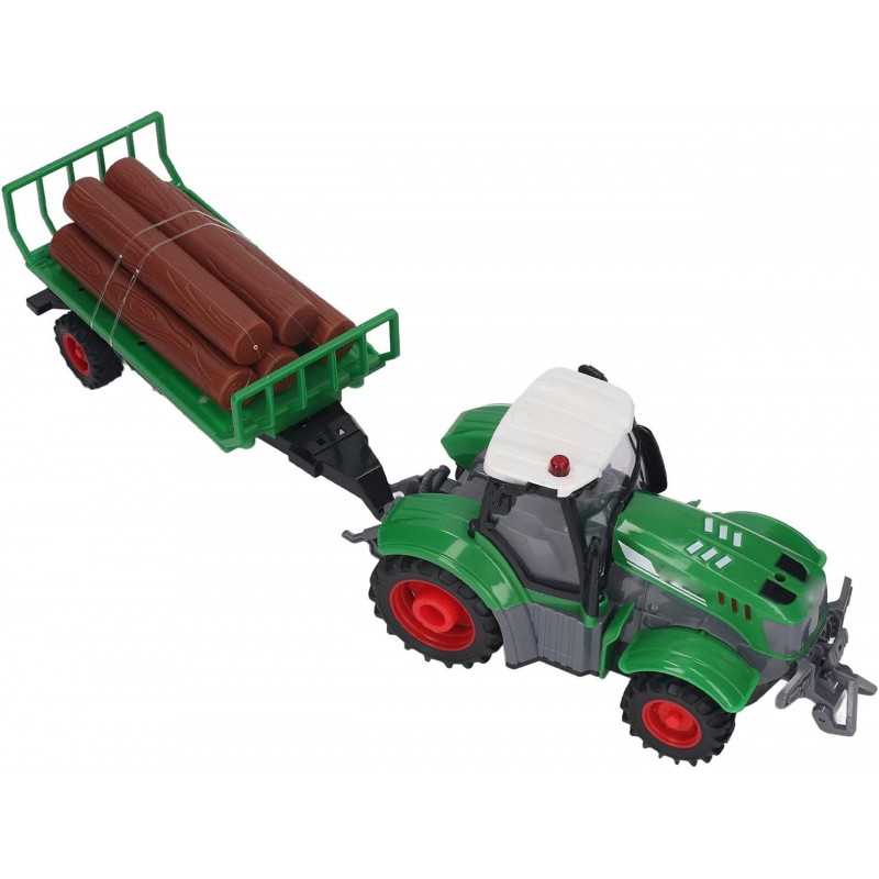 WOOPIE RC nuotolinio valdymo traktorius su priekaba - 1:24 mastelis