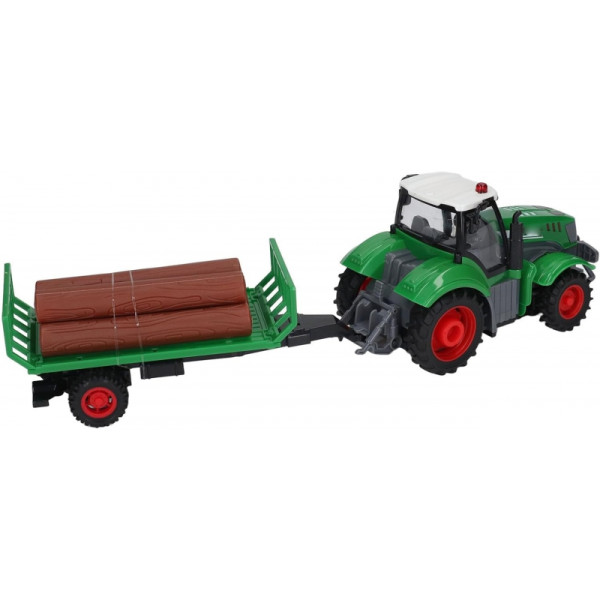 WOOPIE RC nuotolinio valdymo traktorius su priekaba - 1:24 mastelis WOOPIE RC nuotolinio valdymo traktorius su priekaba - 1:24 mastelis