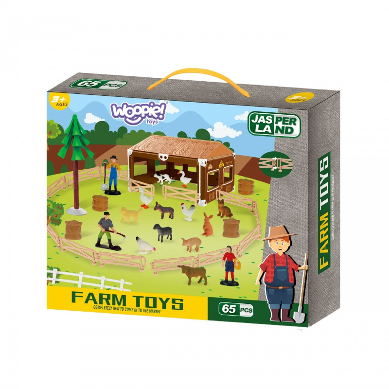 WOOPIE rinkinys Small Farmer Farm Farm + Gyvūnai ir priedai