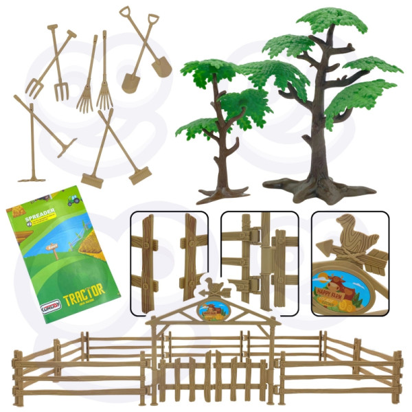 WOOPIE žemės ūkio technikos rinkinys traktorius traktorius sodyba mini ūkio gyvenvietė ūkininkai mastelis: 1:24 WOOPIE žemės ūkio technikos rinkinys traktorius traktorius sodyba mini ūkio gyvenvietė ūkininkai mastelis: 1:24