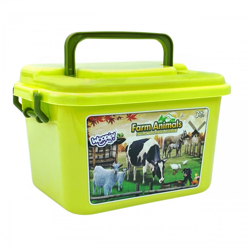 WOOPIE Farm figūrėlių rinkinys + bagažinė 57 vnt.