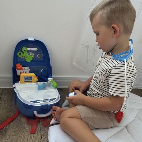 WOOPIE Little Doctor rinkinys kuprinėje 18 vnt. WOOPIE Little Doctor rinkinys kuprinėje 18 vnt.