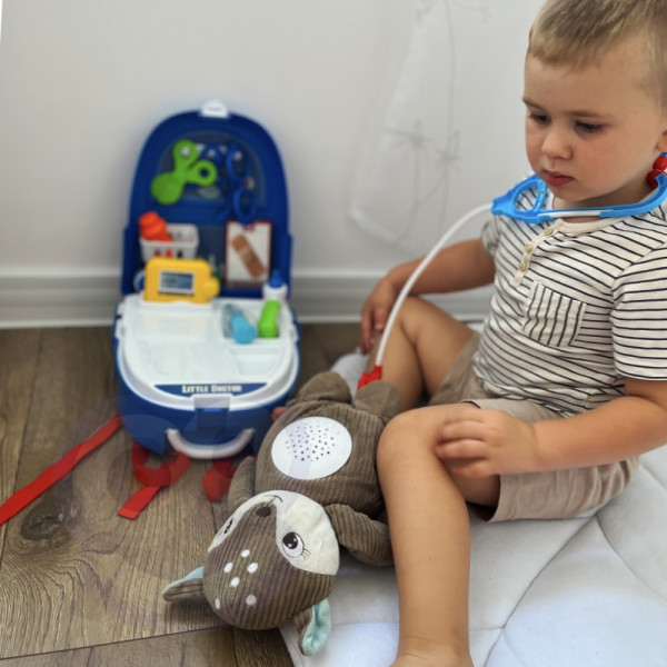 WOOPIE Little Doctor rinkinys kuprinėje 18 vnt. WOOPIE Little Doctor rinkinys kuprinėje 18 vnt.