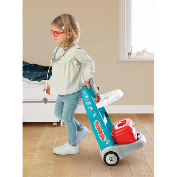 SMOBY elektroninis medicininis vežimėlis 16 priedai SMOBY elektroninis medicininis vežimėlis 16 priedai