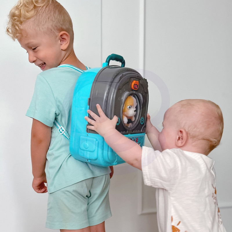 WOOPIE Little Vet Set 3in1 namas kuprinėje šunyje