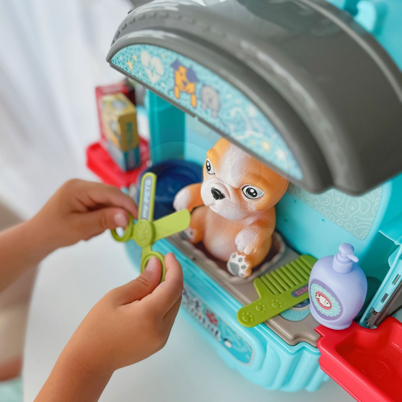 WOOPIE Little Vet Set 3in1 namas kuprinėje šunyje