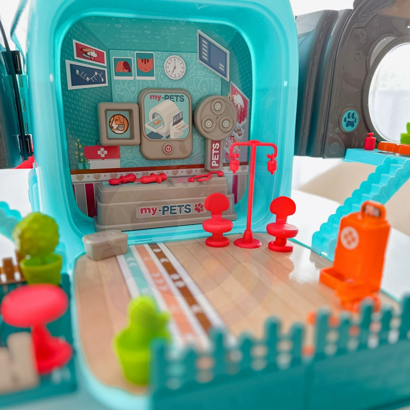 WOOPIE Little Vet Set 3in1 namas kuprinėje šunyje
