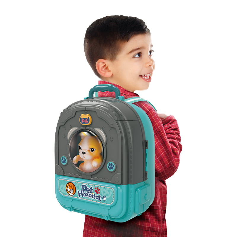 WOOPIE Little Vet Set 3in1 namas kuprinėje šunyje