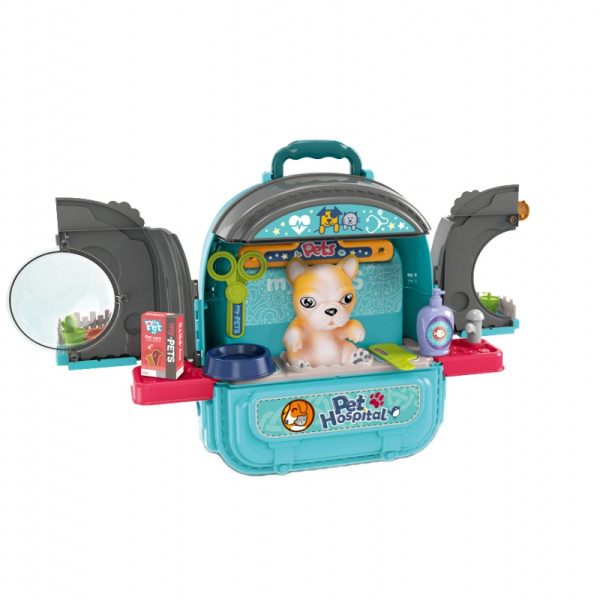 WOOPIE Little Vet Set 3in1 namas kuprinėje šunyje WOOPIE Little Vet Set 3in1 namas kuprinėje šunyje