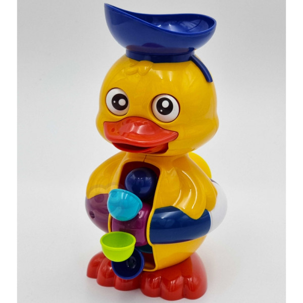 Игрушка для купания "Утенок Вупи Бэби" с вращающимся колесом и переливом