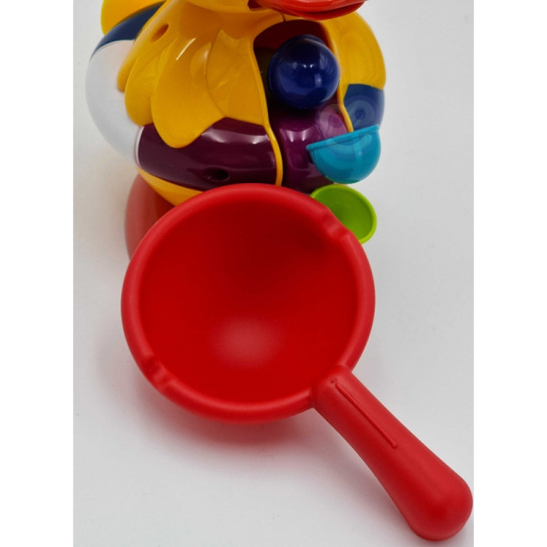 Игрушка для купания "Утенок Вупи Бэби" с вращающимся колесом и переливом