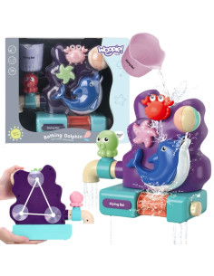 WOOPIE BABY Vonios žaislinis maišytuvas Perpildymo fontanas Krioklys Delfinas