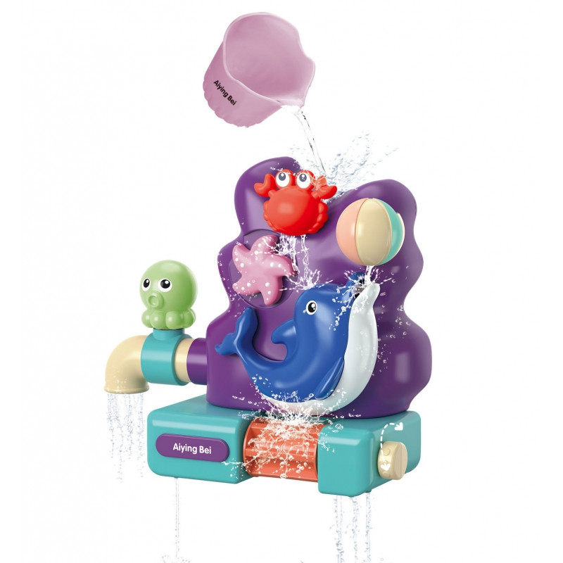 WOOPIE BABY Игрушка для ванны, кран-перелив, фонтан, водопад, дельфин