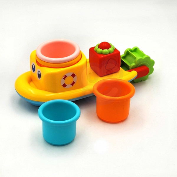 WOOPIE BABY Водная игрушка Корабль-Кит, переливные стаканчики