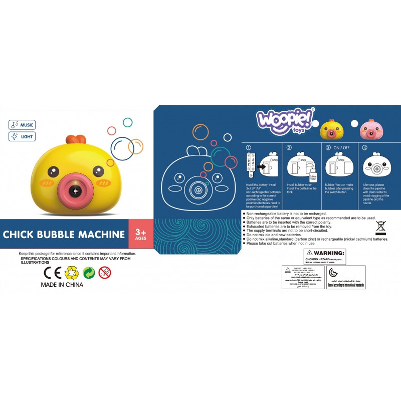 Woopie Muilo burbulų aparatas Viščiukas