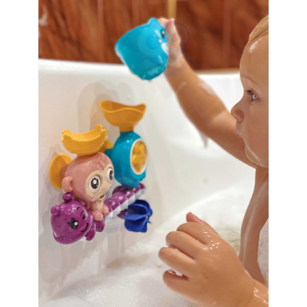 WOOPIE BABY vandens vonios žaislas beždžionė + puodelis WOOPIE BABY vandens vonios žaislas beždžionė + puodelis