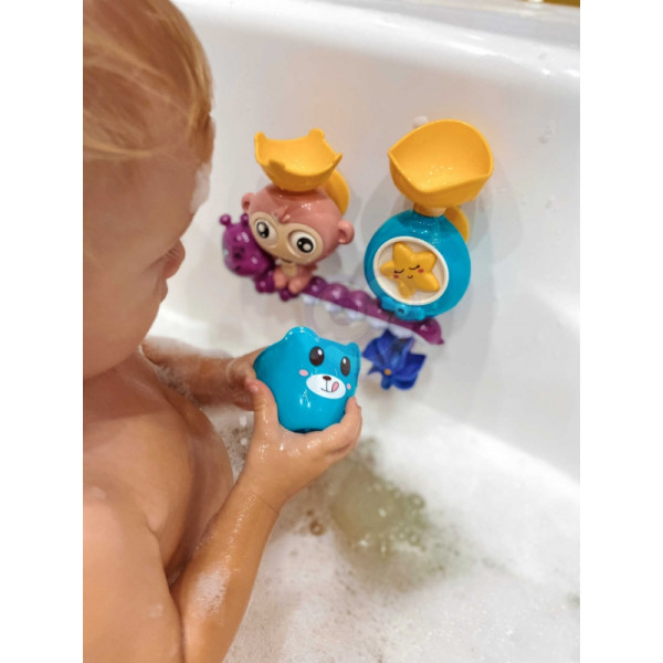 WOOPIE BABY vandens vonios žaislas beždžionė + puodelis WOOPIE BABY vandens vonios žaislas beždžionė + puodelis